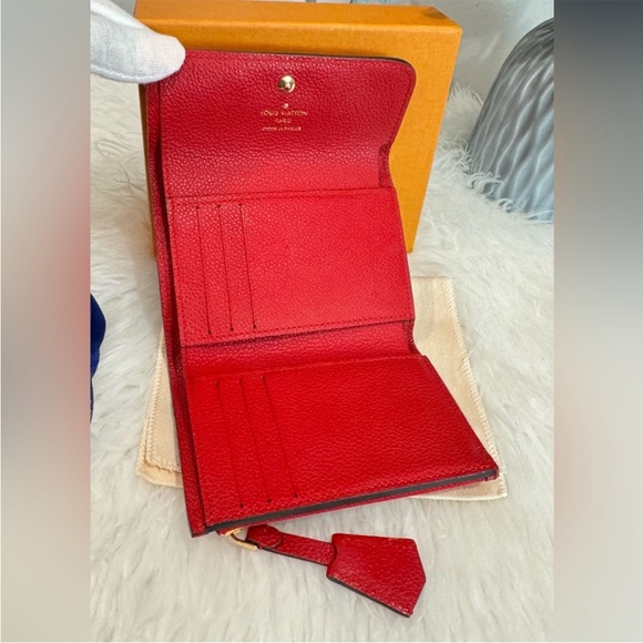 Louis Vuitton Cerise Monogram Empreinte Leather Pont Neuf Wallet - Picture 4 of 10